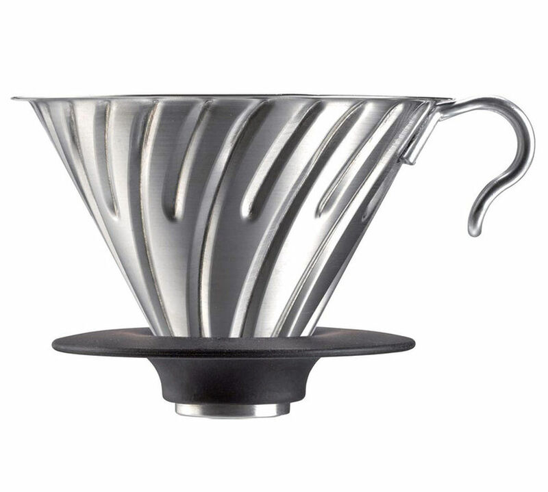 Hario V60 4-cup Coffee Dripper VDG-02 in steel image number 0