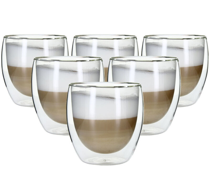 Bodum Set of 6 Pavina Double Wall Glasses - 25cl image number 0