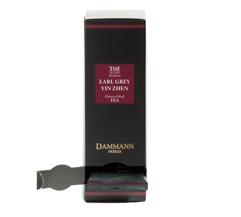 Yin Zhen Earl Grey tea - 24 Cristal&reg; sachets - Dammann Fr&egrave;res image number 1