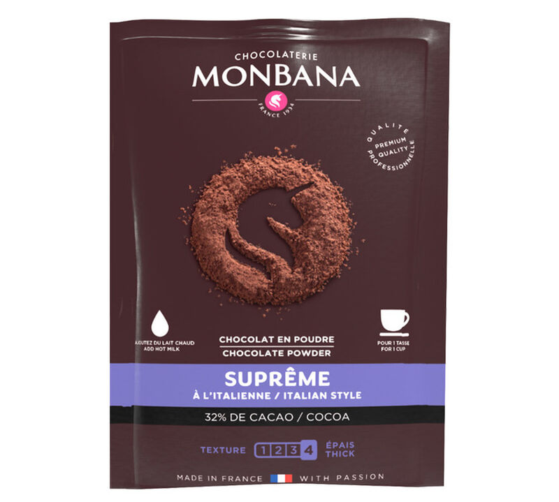 Monbana - Cioccolata in polvere Supr&ecirc;me in 10 bustine da 25 g image number 0
