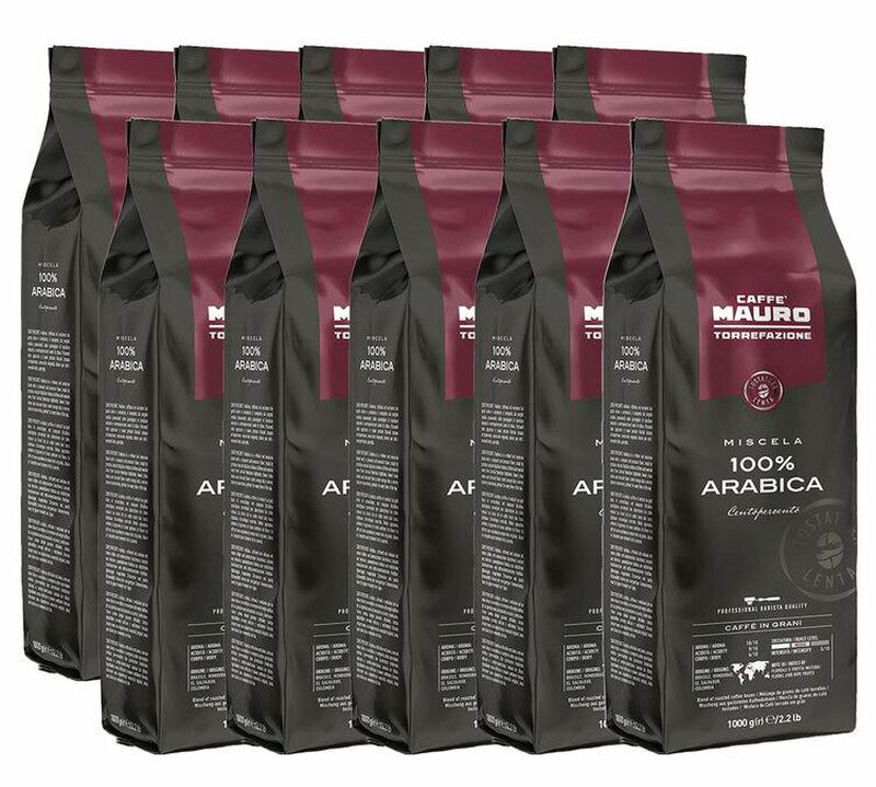 Caff&egrave; Mauro - Caff&egrave; in grani per uso professionale - Centopercento Arabica 10 x 1 kg image number 0
