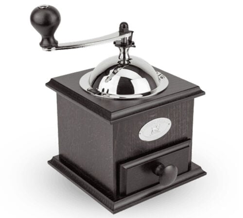 Peugeot Nostalgie manual coffee grinder - Walnut-stained beechwood