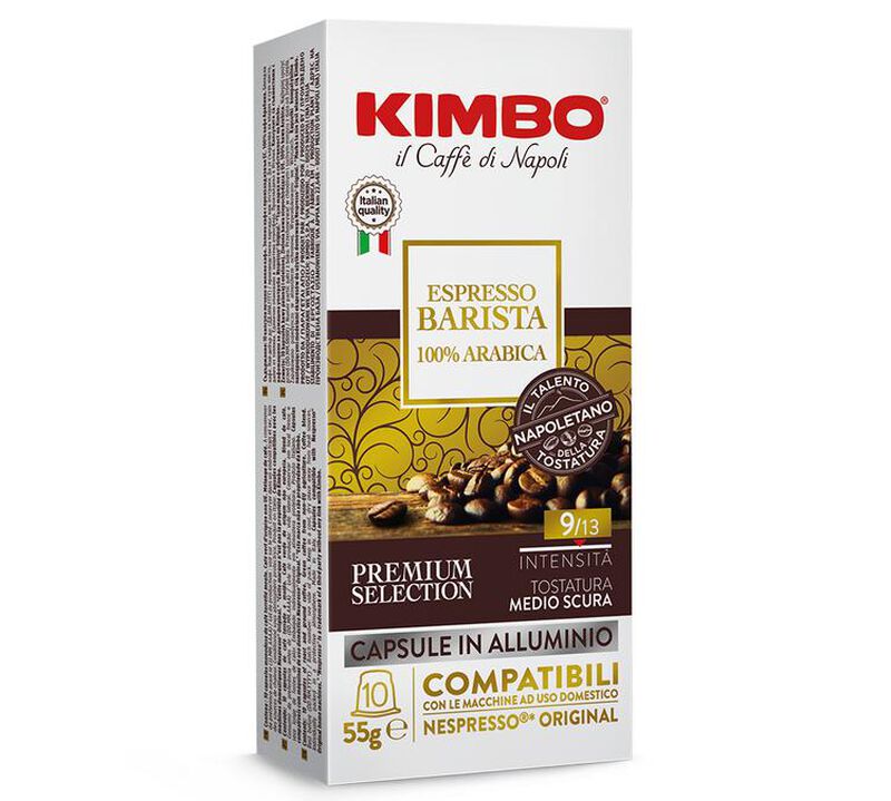 10 Nespresso* Original Compatible Capsules Espresso Barista 100% Arabica &ndash; KIMBO image number 0