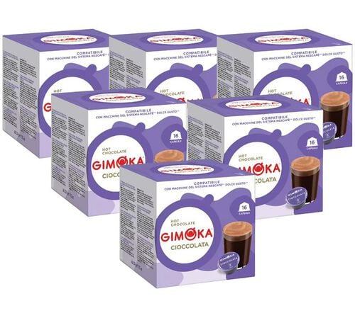96 Nescafe* Dolce Gusto* Compatible Pods Cioccolata &ndash; GIMOKA