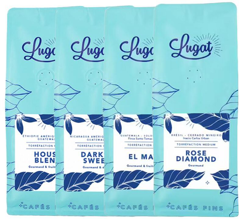 Lugat - Caff&egrave; macinato - Pack Slow Coffee -  4 x 250 g image number 0