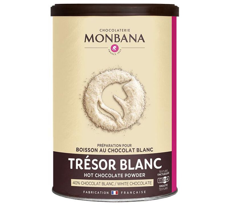 Monbana White Chocolate Powder Tr&eacute;sor Blanc - 200g image number 0