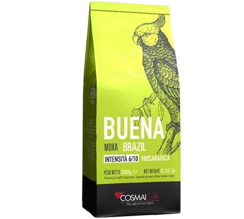 Cosmai caff&egrave; - Caff&egrave; macinato - Brasile Buena 100% arabica 250 g image number 0