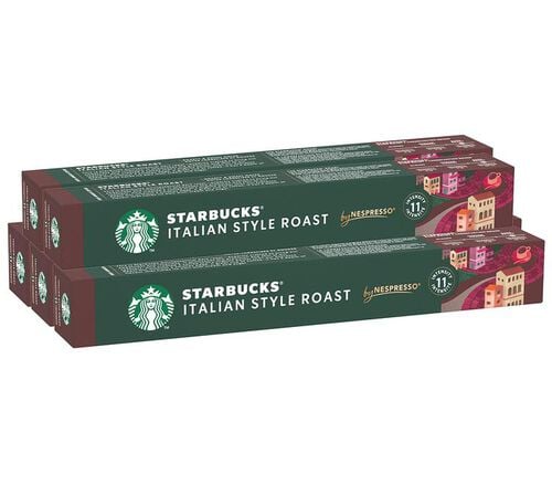 50 Nespresso* Original Compatible Capsules Italian Style Roast &ndash; STARBUCKS