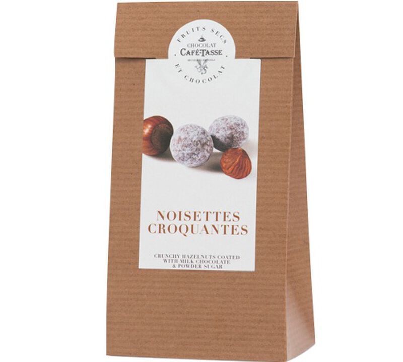 Caf&eacute; Tasse - Nocciole croccanti ricoperte di cioccolato al latte e zucchero 125 g image number 0