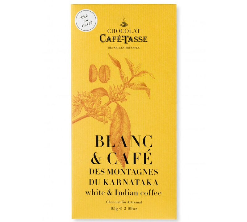 Caf&eacute;-Tasse White Chocolate Bar with Coffee - 85g image number 0