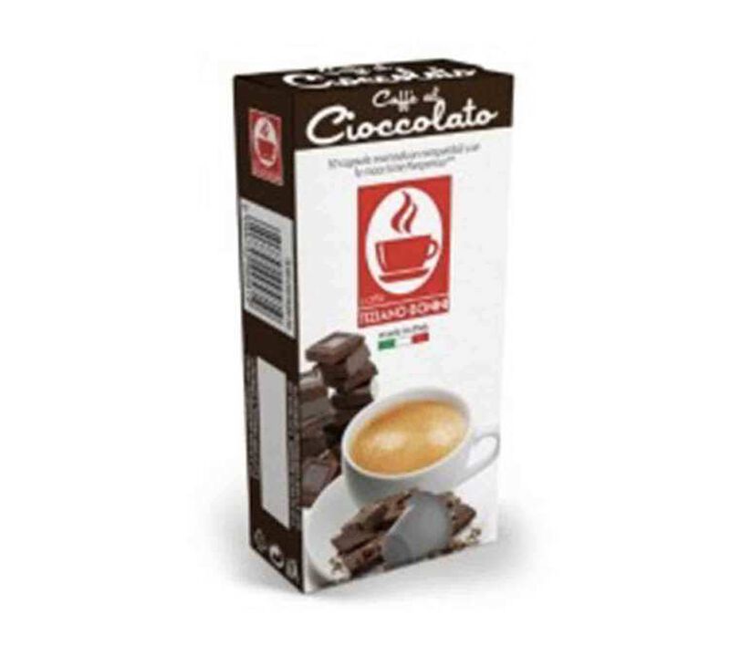 10 Nespresso* Original Compatible Capsules Chocolate &ndash; BONINI image number 0