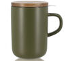 Teiera in gres 47,5 cl Khaki con coperchio in acacia - OGO Living image number 0