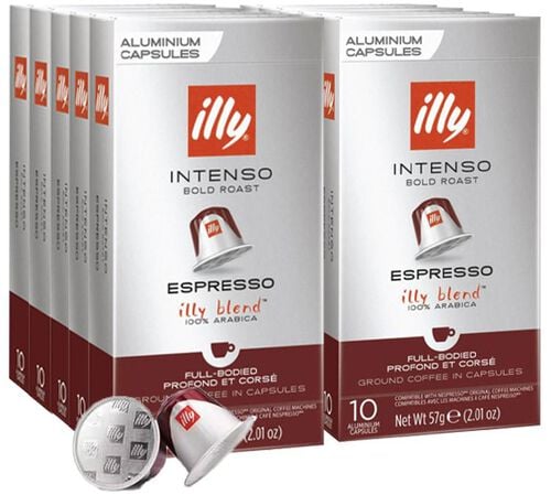 100 Nespresso* Original Compatible Capsules Intenso Roast &ndash; ILLY