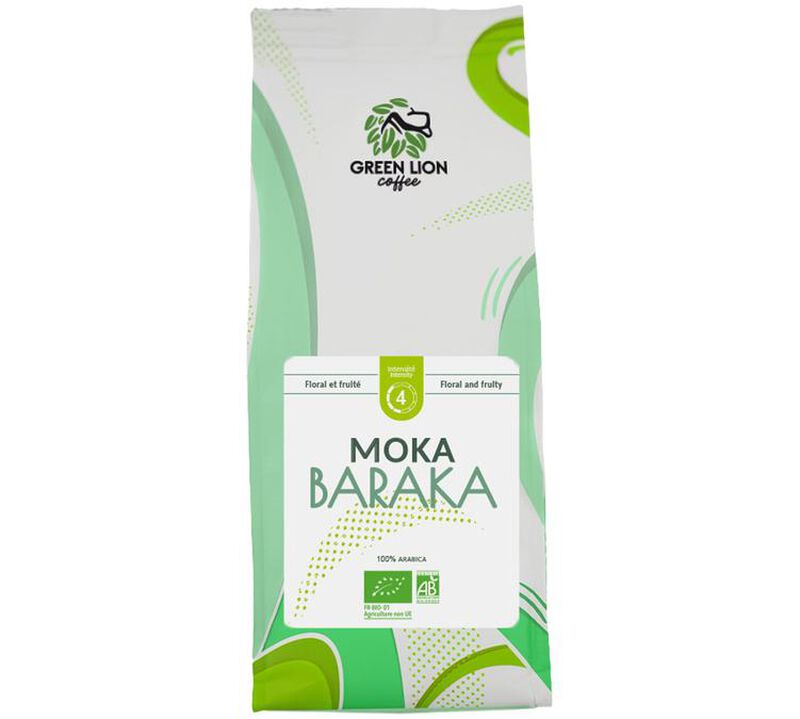 Green Lion Coffee - Caff&egrave; in grani Bio Moka Baraka 250 g image number 0