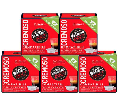 Caff&egrave; Vergnano Lavazza A Modo Mio Capsules Cremoso x 80