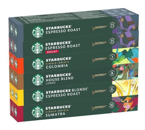 Discovery Pack 120 Nespresso* Original Compatible Capsules &ndash; STARBUCKS