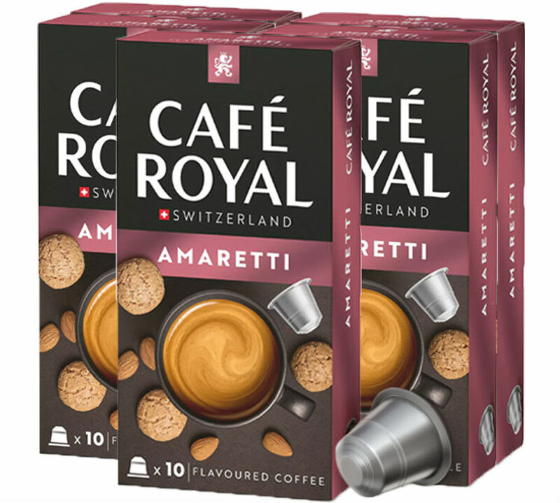 50 Nespresso* Original Compatible Capsules Amande &ndash; CAFE ROYAL image number 0