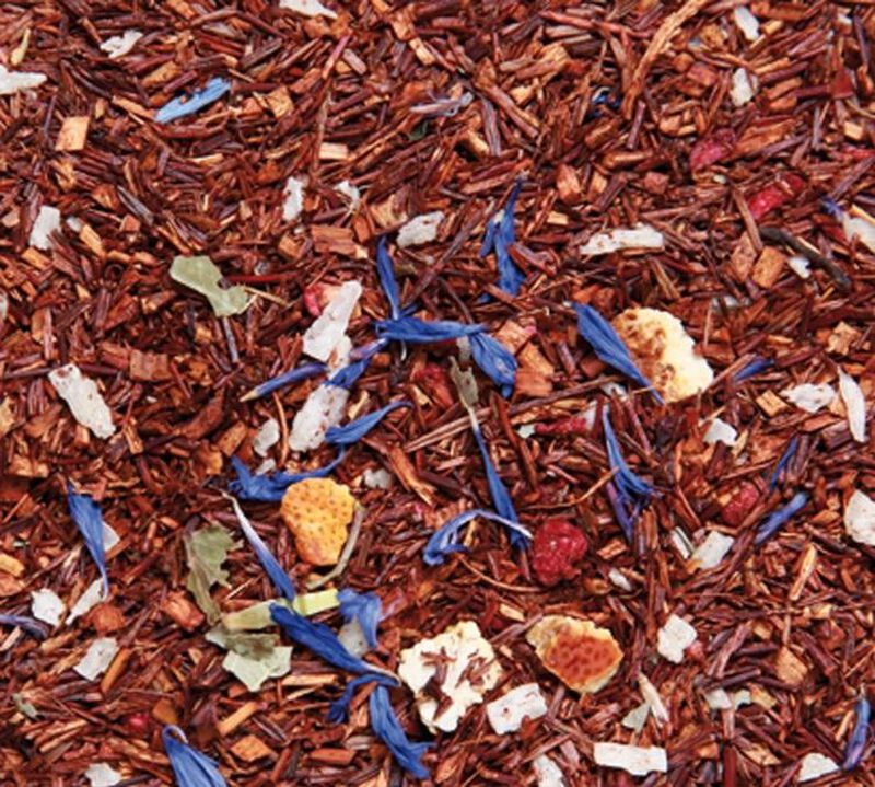 Roo&iuml;bos des Tropiques fruity rooibos - 90g loose leaf in tin - Compagnie Coloniale image number 1