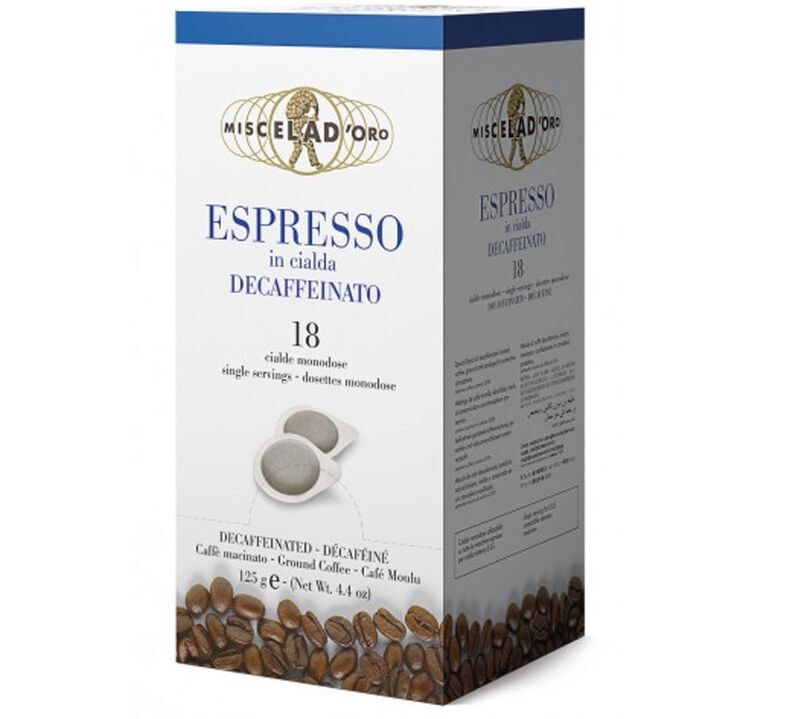 Miscela d'Oro decaffeinated espresso ESE pods x18 image number 0