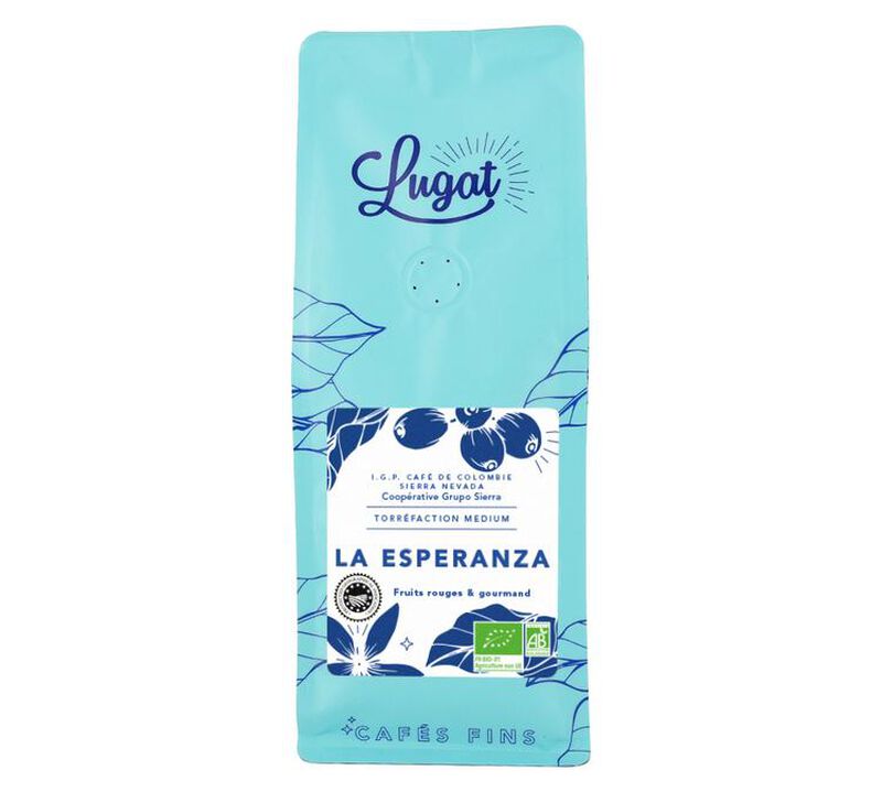 Caf&eacute;s Lugat Organic Coffee Beans La Esperanza from Colombia - 250g image number 0