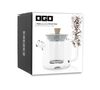 Glass teapot with stainless steel and wood lid 68cl - OGO Living image number 2