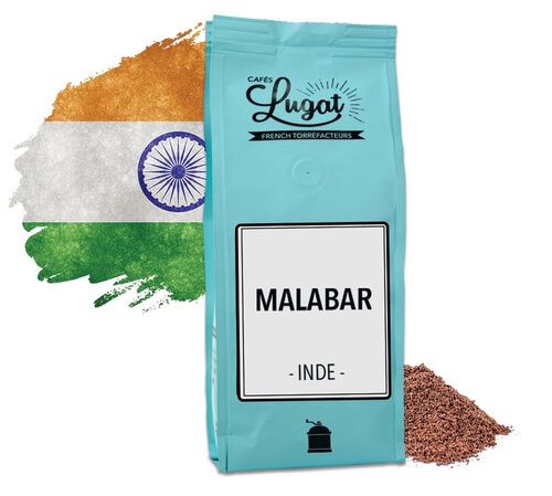 Ground coffee: India - Malabar - 250 g - Caf&eacute;s Lugat