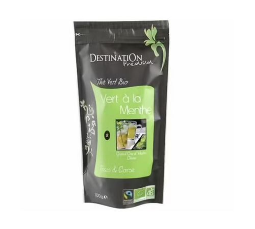 Organic/Fairtrade Mint green Tea - 100g loose leaf tea - Destination