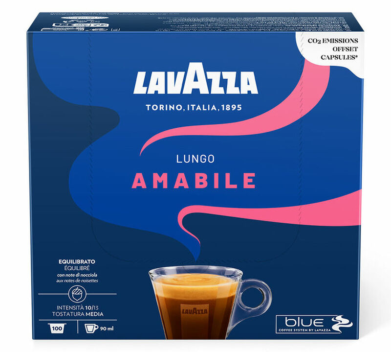 Lavazza Blue Espresso Amabile capsules x 100 Lavazza coffee pods image number 1