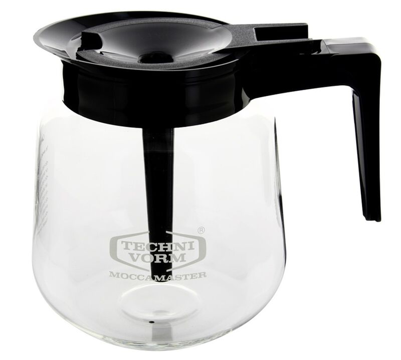 MOCCAMASTER - Caraffa di ricambio in vetro conico nero per caffettiera filtro Moccaserver 1,8 L image number 1