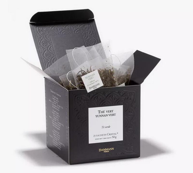 Dammann Fr&egrave;res Yunnan Green Tea - 25 Cristal&reg; sachets image number 0