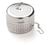 Dammann cylindrical tea ball in chromed stainless steel image