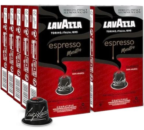 100 Nespresso* Original Compatible Capsules Maestro Classico &ndash; LAVAZZA