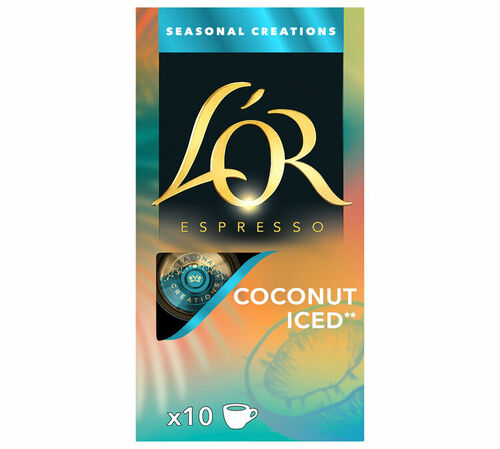 10 Nespresso* compatible capsules Original Seasonal Creations Coconut Iced - L'OR ESPRESSO