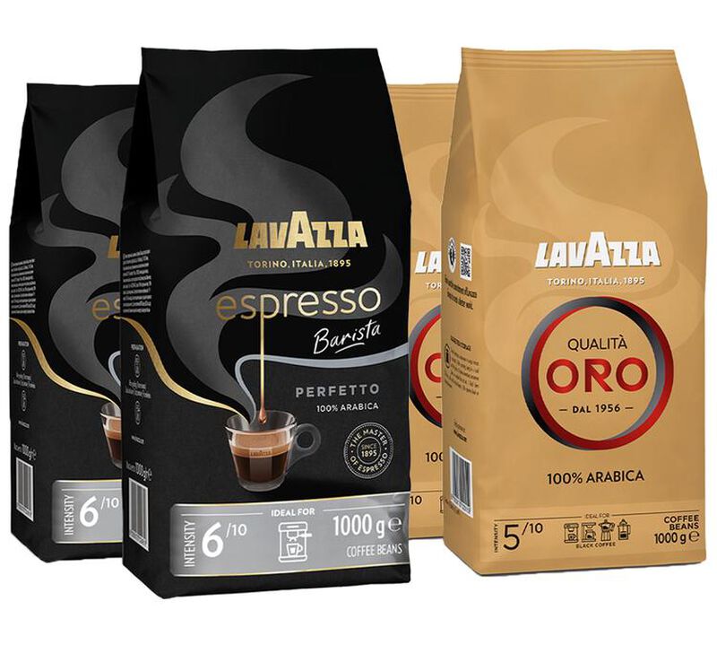 Lavazza Coffee Beans Qualit&agrave; Oro + Espresso Barista Perfetto Pack - 4kg image number 0