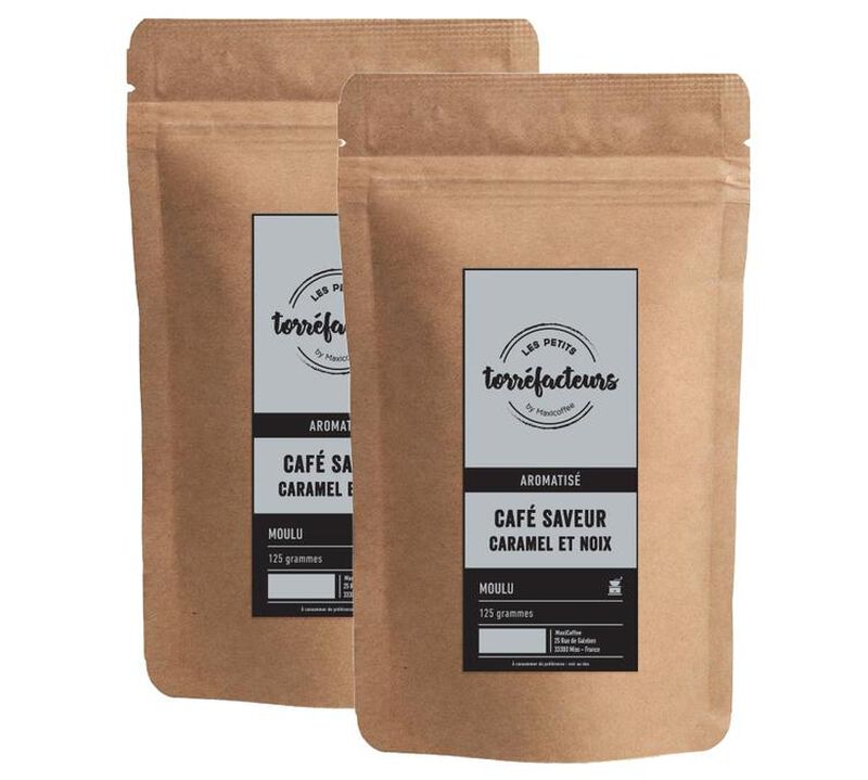 Les Petits Torr&eacute;facteurs - Caff&egrave; macinato - Gusto Caramello e Noci 2 x 125 g image number 0