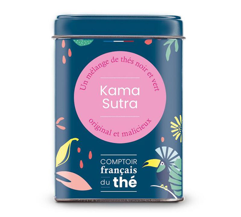 Comptoir Fran&ccedil;ais du Th&eacute; 'Kama Sutra' flavoured tea blend - 100g loose leaf in tin image number 0