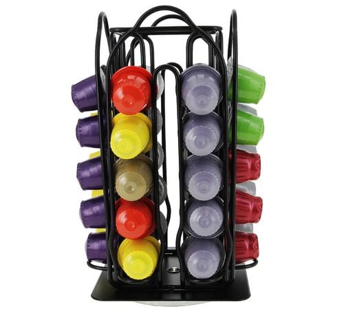 Melitta black rotating capsule holder for 40 Nespresso&reg; capsules