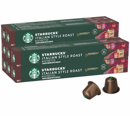 80 Nespresso* Original Compatible Capsules Italian Style Roast &ndash; STARBUCKS