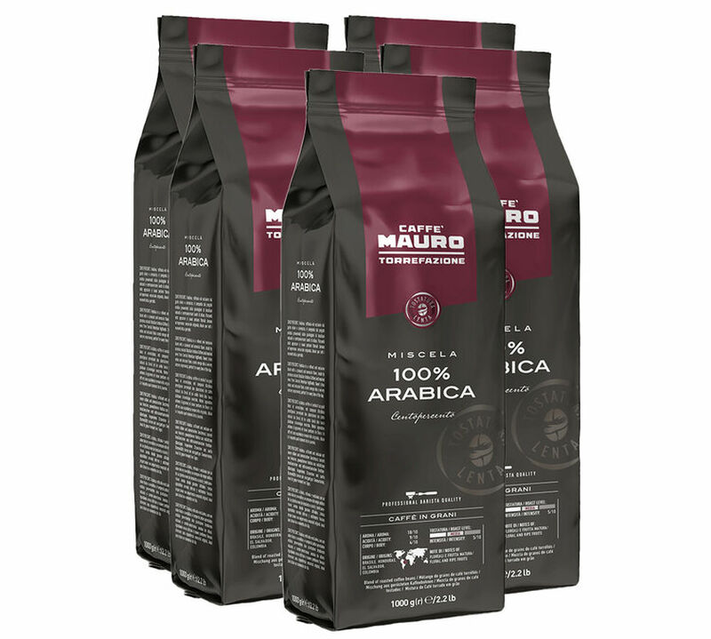 Caff&egrave; Mauro - Caff&egrave; in grani per uso professionale - Centopercento Arabica 5 x 1 kg image number 0