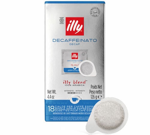 Illy ESE pods Espresso Decaffeinated Coffee x 18 coffee pods