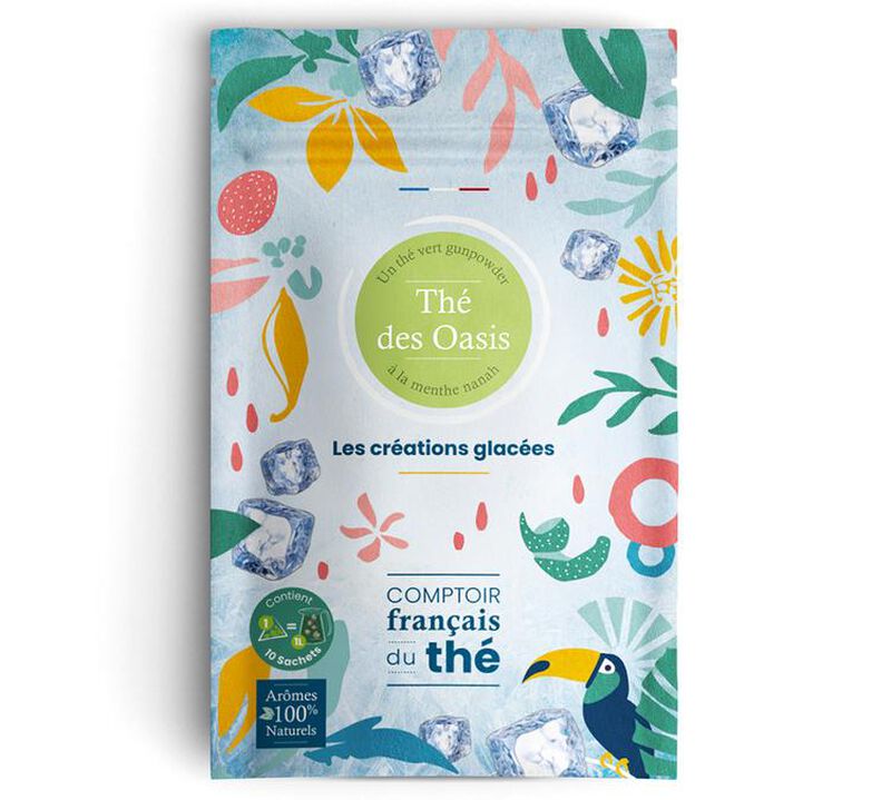 "Th&eacute; des Oasis" iced tea - 10 sachets - Comptoir Fran&ccedil;ais du Th&eacute; image number 0