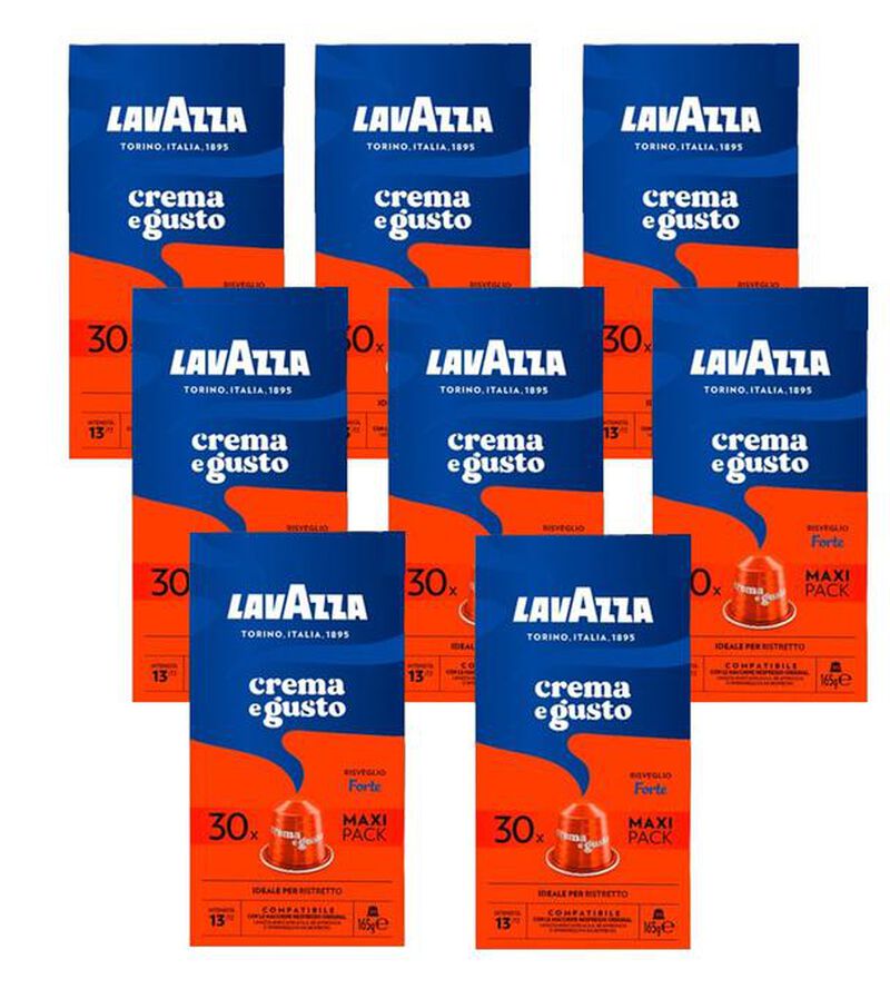 Lavazza Nespresso* Original Compatible Capsules Crema e Gusto Forte x 240 image number 0