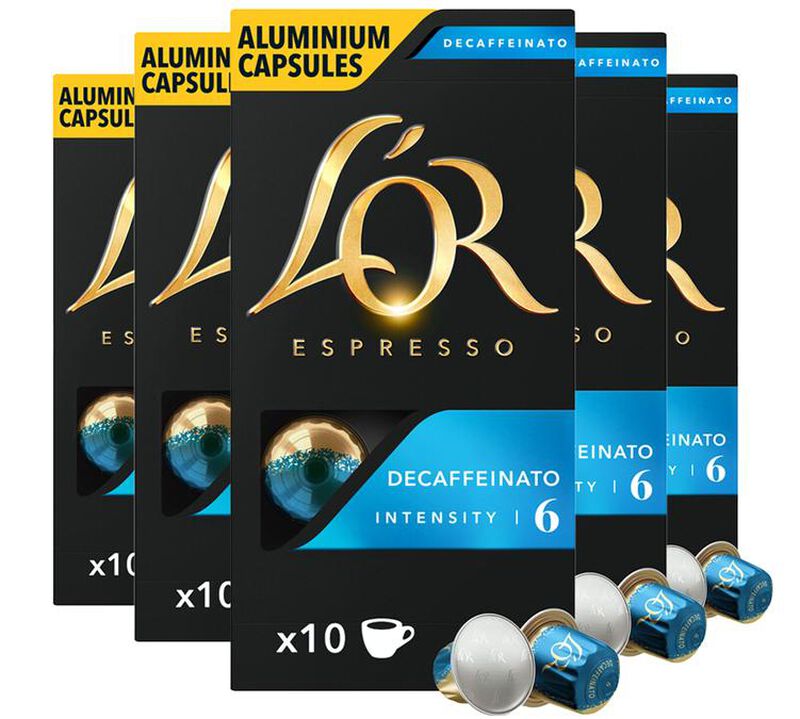 50 Nespresso* Original Compatible Capsules Decaffeinato &ndash; L'OR ESPRESSO image number 0