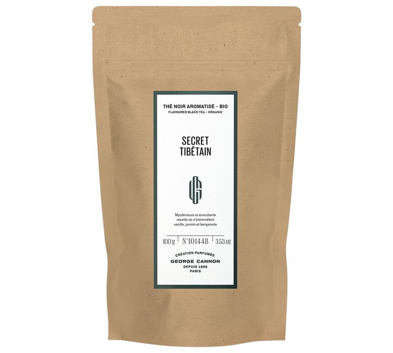 George Cannon - T&egrave; verde e nero sfuso "Secret de Tib&eacute;tain" 100 g image number 1