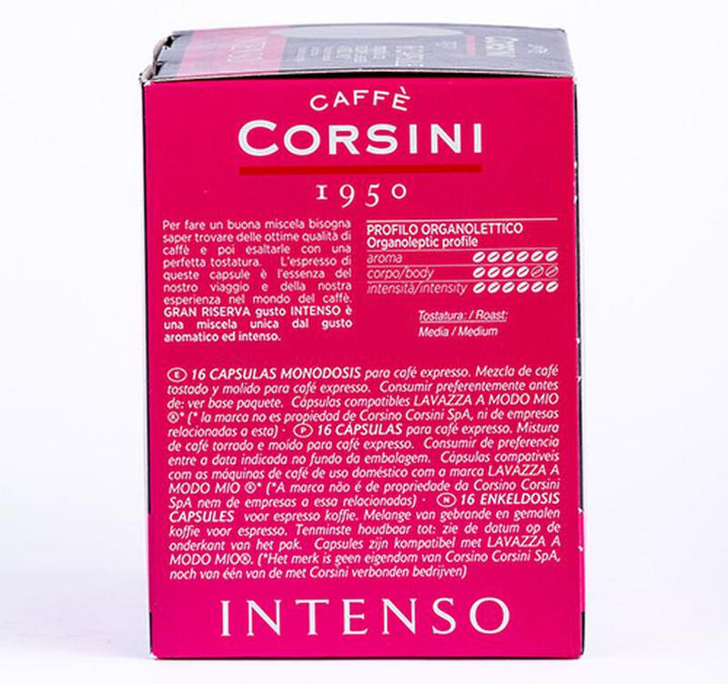 Caff&egrave; Corsini - 16 capsule per Lavazza A Modo Mio - Gran Riserva Intenso image number 3