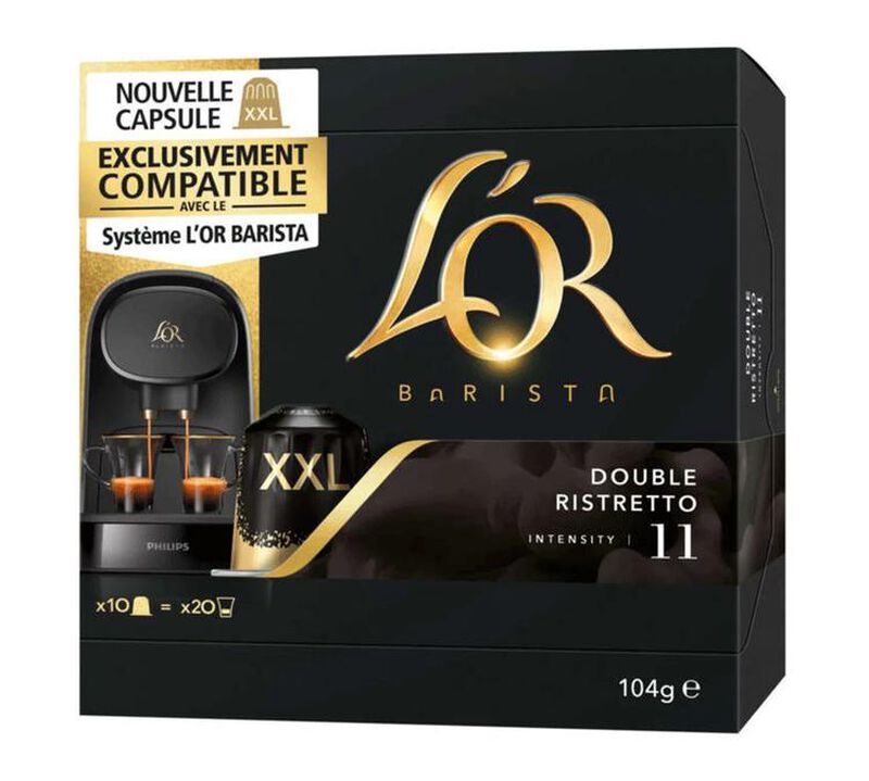 L'Or Barista Double Ristretto x 10 XXL coffee pods image number 0