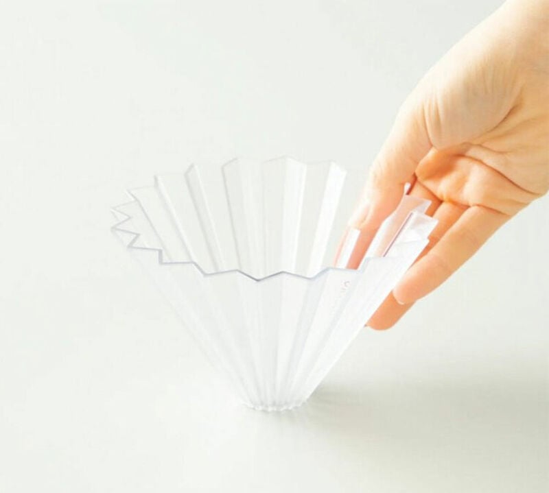 Origami Dripper Air M Clear + Wooden Holder image number 1