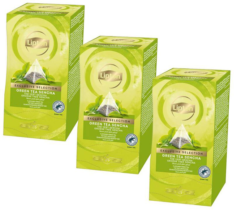 Lipton Sencha Green Tea Value Pack - 3 x 25 Tea Bags image number 0