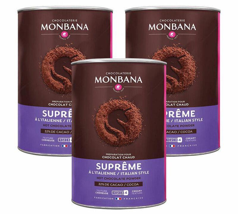 Monbana - Cioccolato in polvere Supr&ecirc;me Chocolat 3 x 1 kg image number 0