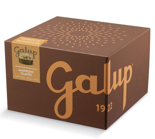 Galup Panettone with Marrons Glac&eacute;s (Glazed Chesnuts) - 1kg